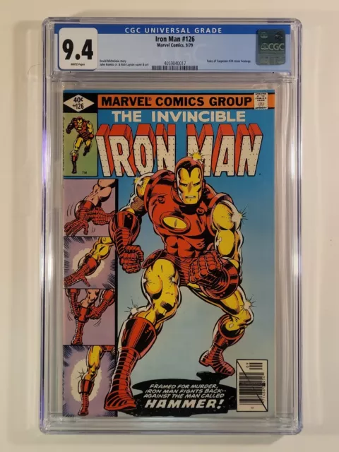 Invincible Iron Man # 126 CGC 9.4 Part of Demon in the Bottle Storyline Homage