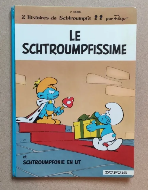 Peyo les Schtroumpfs le Schtroumpfissime EO 1965 BE-