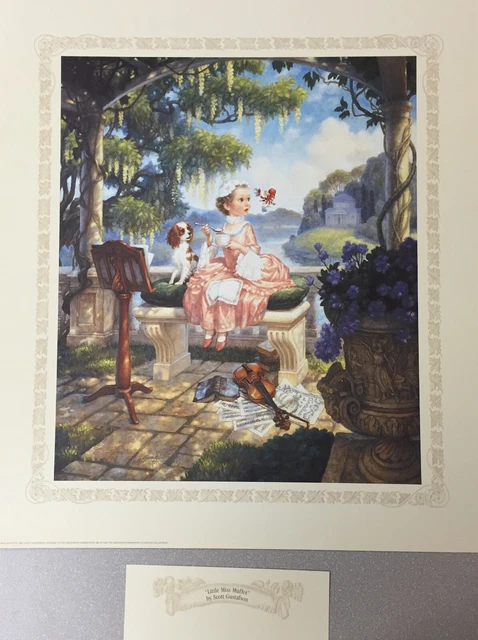 "Little Miss Muffet" - by Scott Gustafson - Printers Proof with CA - 19" x 25"
