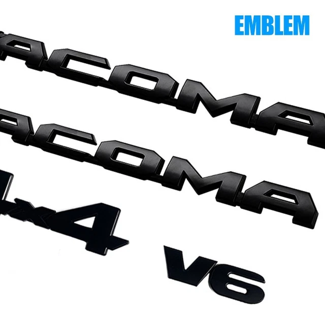 OEM Gloss Black Door Emblem Set For 2016-2022 Toyota Tacoma | 2PCS Left & Right