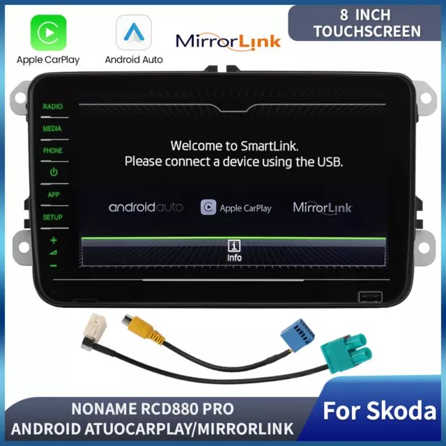 NONAME 8" Grünes Licht RCD330 RCD880 Auto Radio Carplay Android Auto Für Skoda