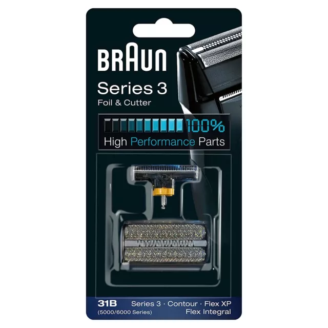 Braun 31B Scherkopf für Rasierer Series 3 Kombipack Scherfolie und Klingenblock