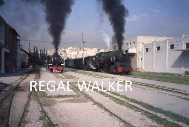 Orig 35Mm Jordan Hedjaz Railway Slide Traction Scene Amman Station 1998