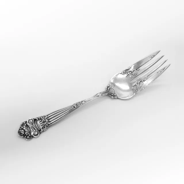 Towle Georgian Cold Meat Fork Sterling Silver 1898 Mono HHD