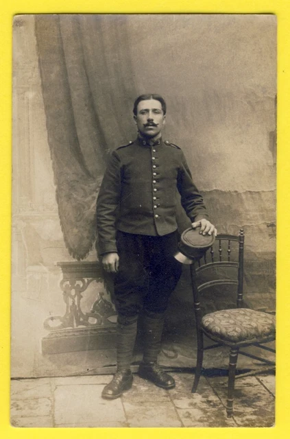 cpa France Carte Photo MILITAIRE SOLDAT en Uniforme du 9 ème Régiment