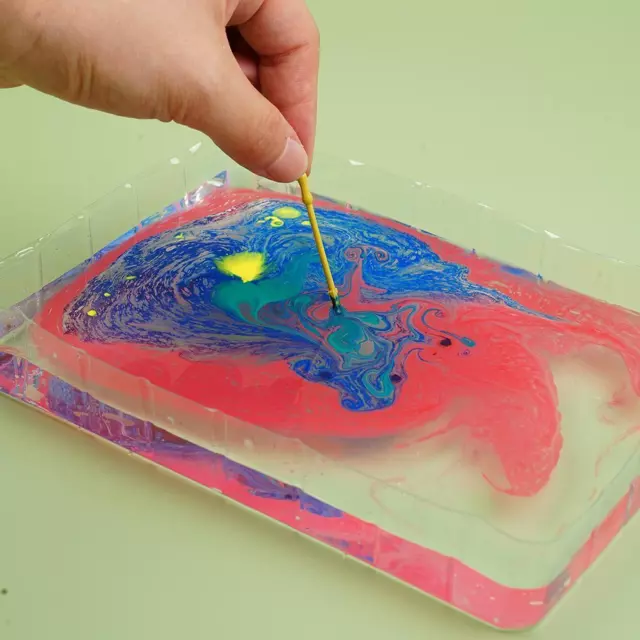 Marbling Painting Kit DIY Painting on Water Creative 6 Art of Set Kid Q4E9