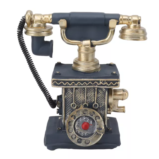 Handkurbel-Telefon Dekoration Vintage Festnetz-Telefon Für Home Coffee Shop Neu