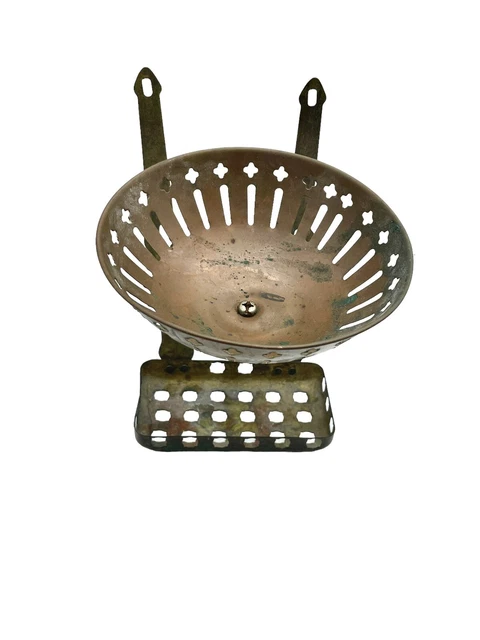 Antique wall mount copper & brass wall soap & sponge dish holder 2