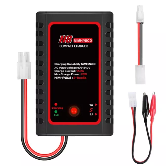 HTRC 20W 2A AC Batterieladegerät für 2-8S Nimh/Nicd Batterie RC Auto Boot Akkus