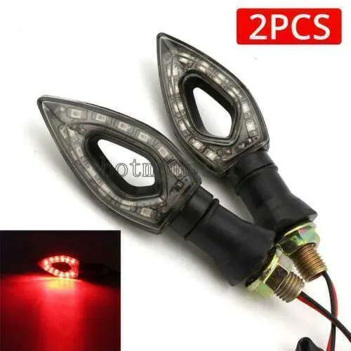 2X Motorcycle LED Turn Signals Red Lights for Suzuki Bandit 600 1250S 1200 GSF