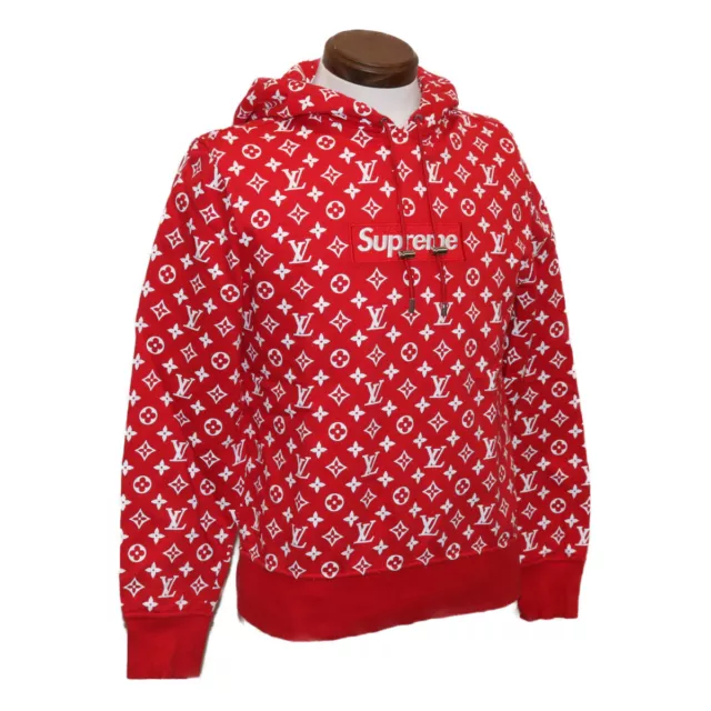 Supreme Louis Vuitton LV Box Logo Hoodie Hooded Sweatshirt Sz XL RARE  Authentic