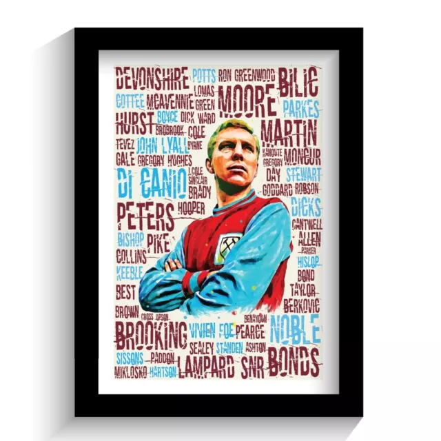 West Ham United | West Ham Players Framed Word Art Print.