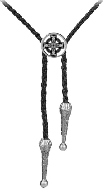 Wikinger Keltisches Kreuz Codegg KUPPEL Krawatte Bolo Western Cowboy Halskette