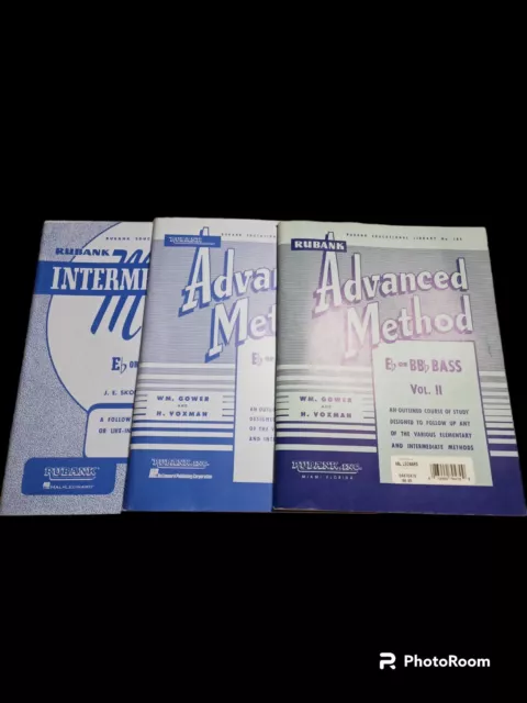 Rubank Intermediate & Advanced Method Vol 1 & 2 Eb Or BBb Bass