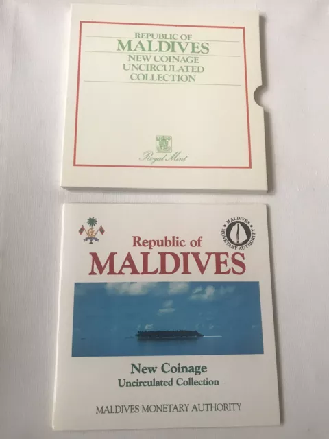 1984 Royal Mint Republic Of The Maldives 6 Coin Uncirculated Coin Collection