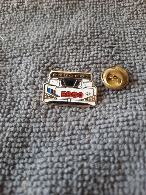 PIN'S ESSO PEUGEOT rally voiture essence Gazoil car station Pin Pins ...