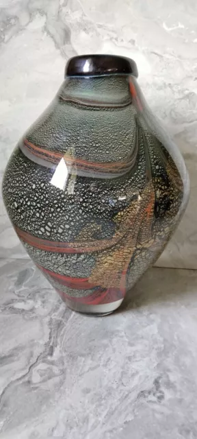 R.Branly  magnifique verrerie d'art,jolie vase en  forme ovoïde,voir description