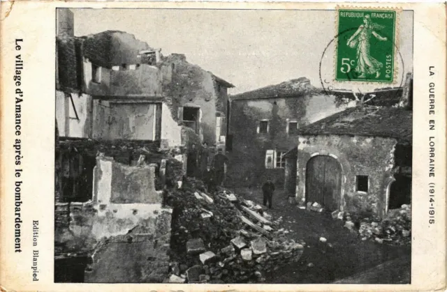 CPA AK Militaire Le Village d'Amance after the bombing (362532)