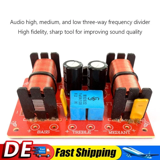 Modulo Filtro Crossover HiFi 150W - Divisore Frequenza 3 Vie Per Altoparlanti DIY - Foto 13