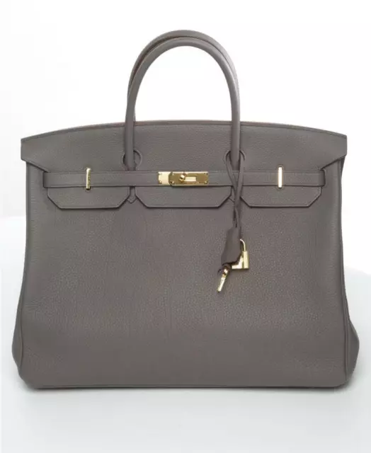 Hermès Kelly 28 Gris Etain Togo Gold Hardware GHW — The French Hunter