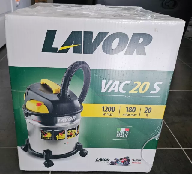 Lavor VAC 20 S Aspirateur Eau et Poussière 20L 18 kPa 1200W - NEUF