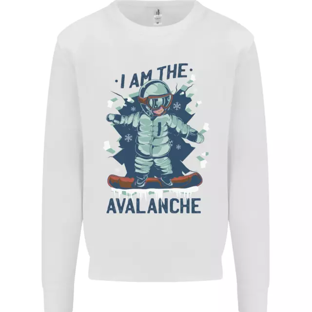 I Am The Avalanche Divertente Snowboard Bambini Felpa Maglione