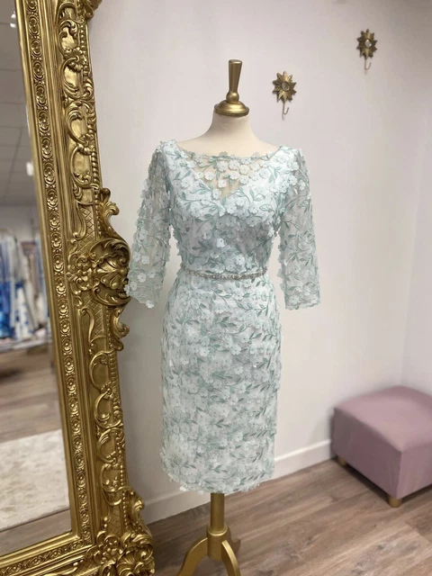IRRESISTIBLE BY VEROMIA Mother Of Bride Sage 3D Flower Motif