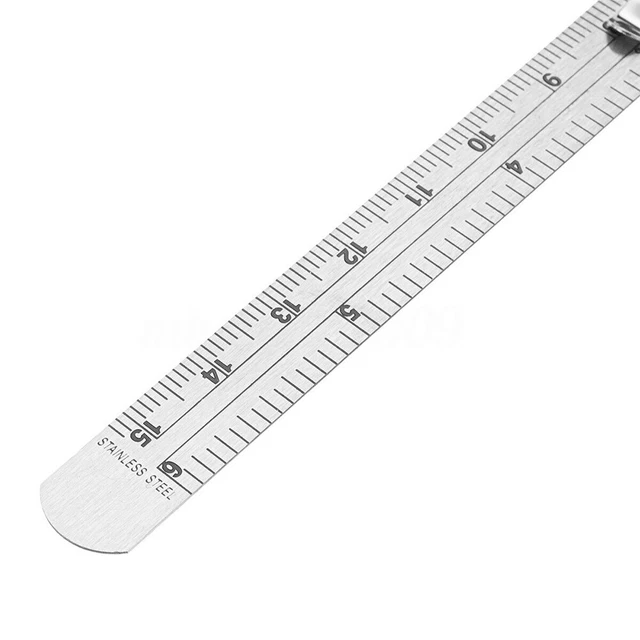 6 Inch Measuring Tool Hole Pocket Height Depth Gauge Length Ruler Sliding Scale
