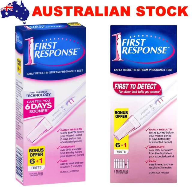 First Response Early Result In-Stream Pregnancy Test 7 Pack Over 99% Accurate!
