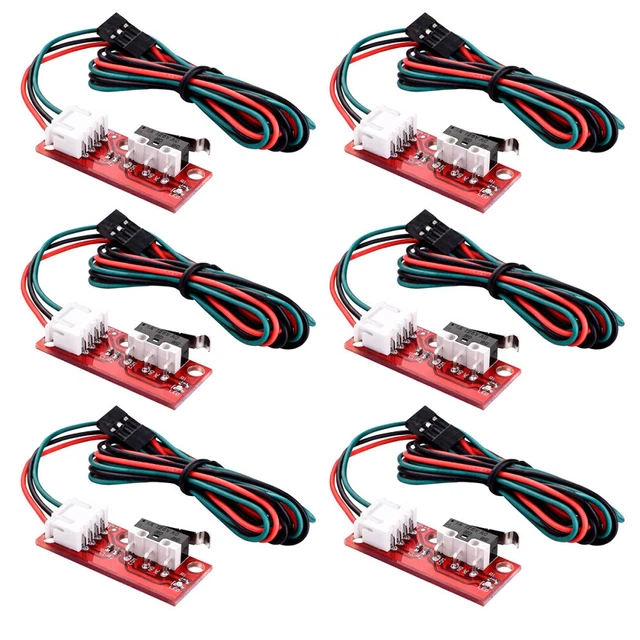 6 PCS Mechanische Endanschlag-Endschalter mit Kabeln für RepRap 3D-Drucker RAMPS