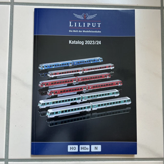 CATALOGUE LILIPUT 2023/24, H0, H0e + N, 158 pages, liste de prix plus ...