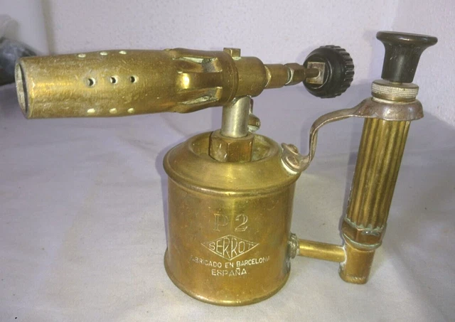 ANCIEN OUTIL, CHALUMEAU, ancienne lampe à souder à essence G Barthel