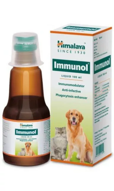 Himalaya Immunol for Dogs & Cats Immune Support Pet Health Supplements (100 ml)