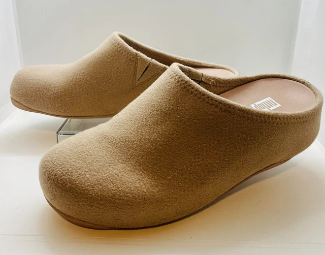 Fitflop Shuv Felt Pink Women's Mule Slide Sz 9