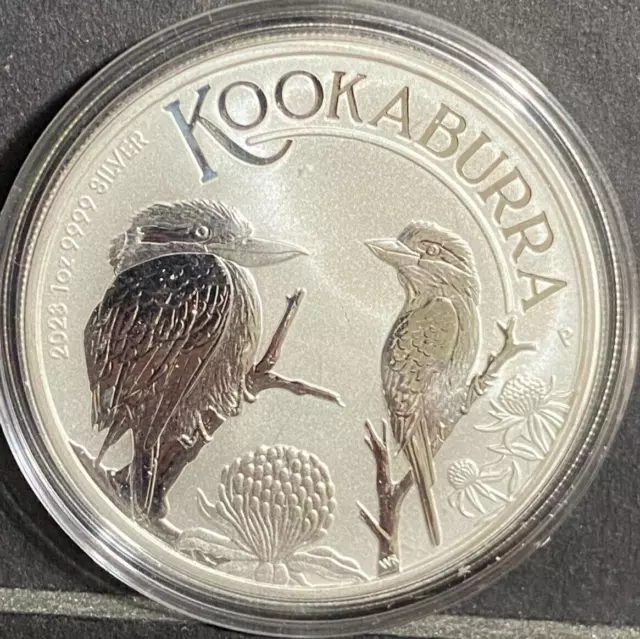 2023 Australia Kookaburra 1 oz Silver .9999 Bullion Coin in Perth Mint Capsule