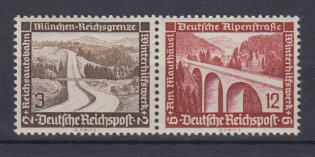 Dt. Reich 634/639 ZD W 115 Moderne Bauten 3+ 2 Pf + 12+ 6 Pf postfrisch