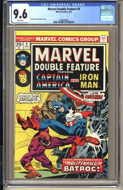 Marvel Double Feature #9 CGC 9.6 WP NM+ Marvel Comics 1975 Gil Kane Romita v1