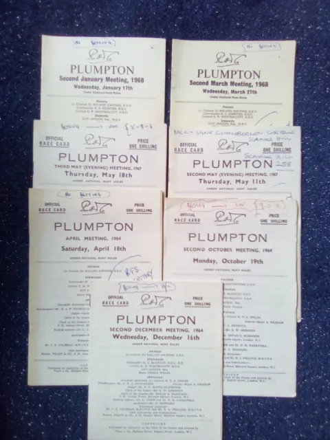 Plumpton 1964,67 & 68  Many Owned Previously By Raleigh Gilbert