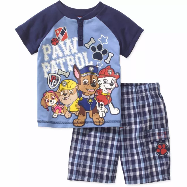 Nickelodeon Paw Patrol Short Sleeve Shirt Shorts Outfit Set Boy Size 5T