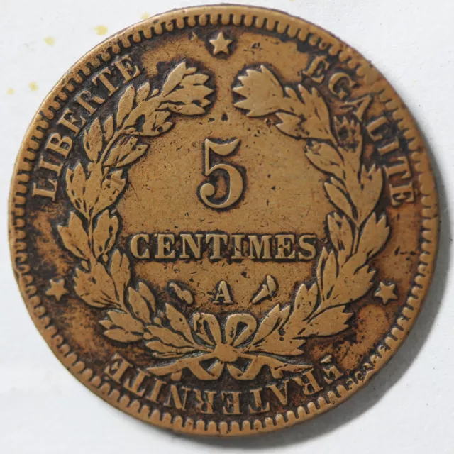 France - 5 Centimes CÉRÈS 1897 A -