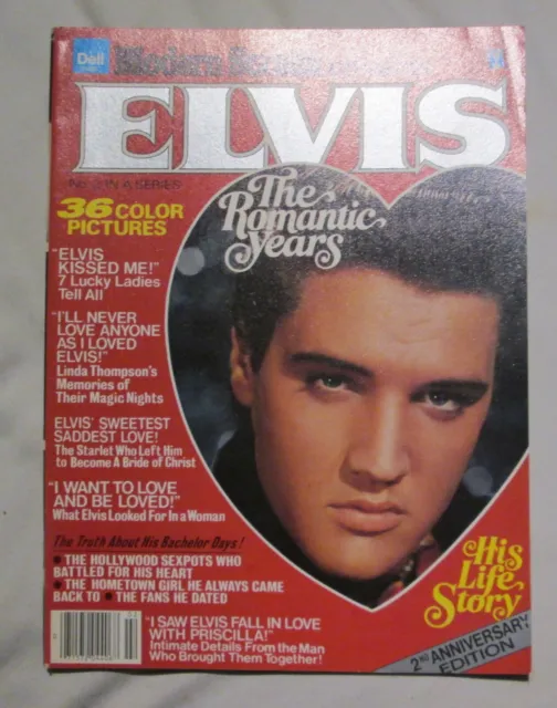 ELVIS PRESLEY THE ROMANTIC YEARS rare american magazine