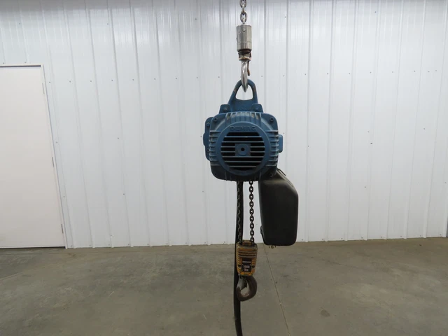 Demag Electric Chain Hoist 1/2 Ton 1000 LB 13' Lift 16/4 FPM 2 Speed 460 Volt