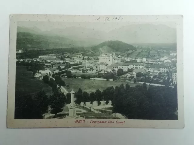 Cartolina Malo Panorama Ovest Vicenza Veneto Paesaggistica