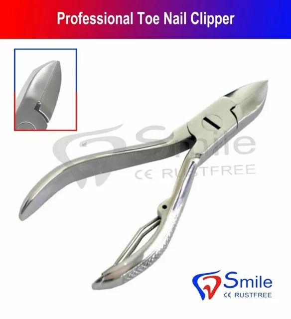 Prof Toe Nail Clipper Cutter Nippers Chiropody Heavy Duty Thick Nails SD Inst