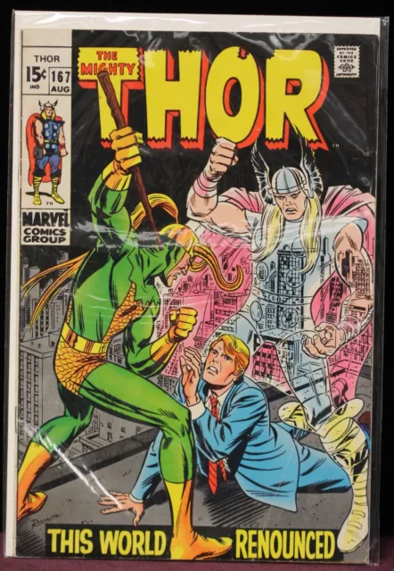 The Mighty Thor #167 (August 1969) Marvel Comics Silver Age Jack Kirby Stan Lee