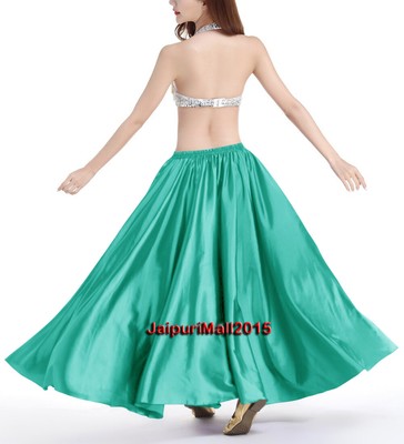 Avoria Gonna di Raso con Volant Tribale Danza Full Circle Del Ventre Taglie Forti S33 