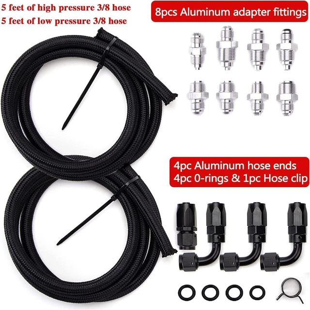 FOR LS SWAP Pressure Return Line LS1 LS3 Power Steering Pump Hose Kit