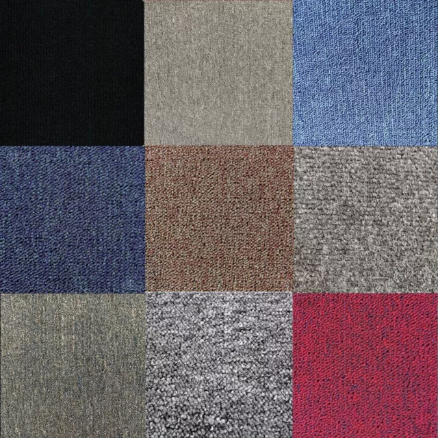 20 x Carpet Tiles 5m2 Commercial Retail Office Home Shop Premium Flooring