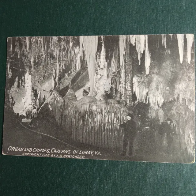 Luray, Virginia Caverns Postcard  From 1906..  Organ And Chimes Caverns...