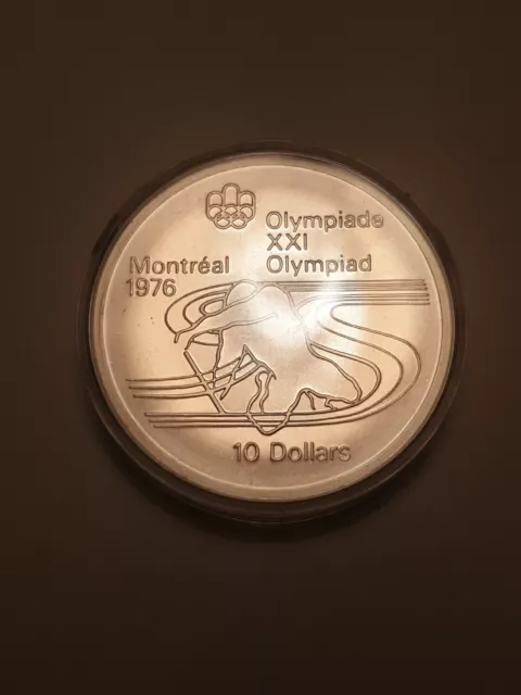 Münze 20 Dollar. Silber. Kanada. Olimpikspiel in Montreal 1976.